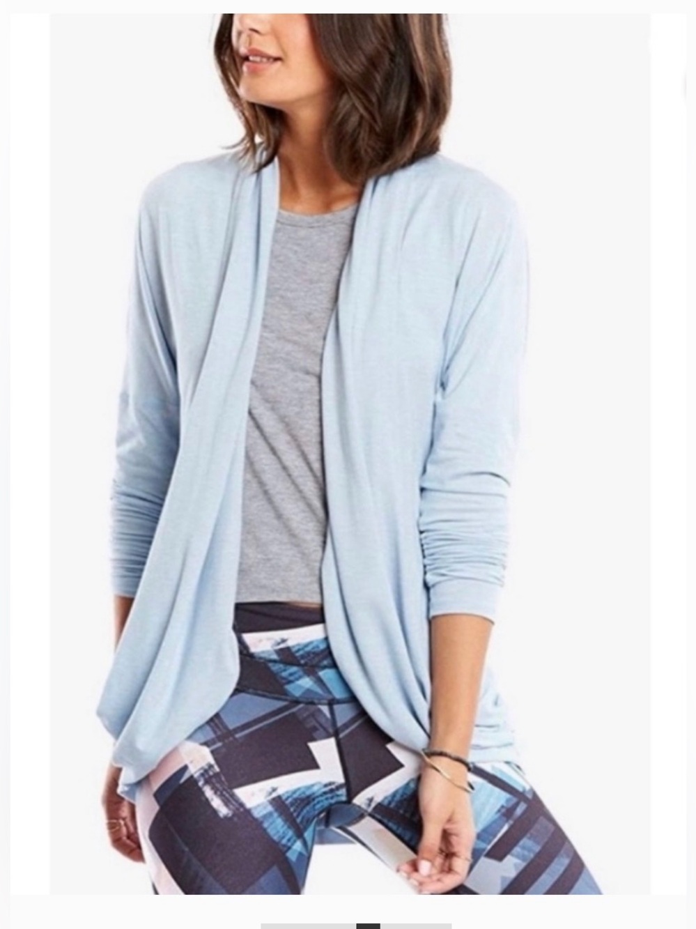 Lucy Enlightening Wrap Draped Front Cardigan size L